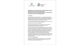 Titelseite der Stellungnahme