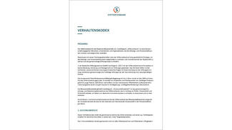 Verhaltenskodex des Stifterverbandes (Titelseite)