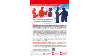 Flyer zum Stuttgarter Zukunftsgespräch