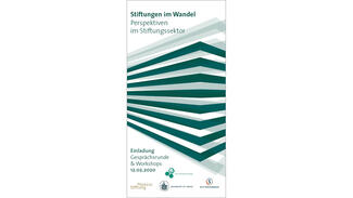 Programmflyer "Stiftungen im Wandel" (Cover)